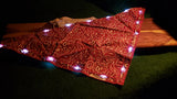 Litewave Traditional Red Bandana w/LED Lights - 2 PACK