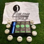 Lite4Nite 9 Ball pack with Charger and LED Golf Towel