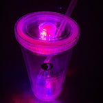 TWO (2) 16oz Double Insulated LED Tumblers
